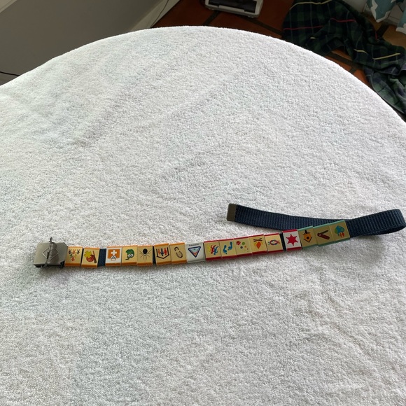 Cub Scouts Other - Cub Scout belt with 17 loop slider awards. Size small.